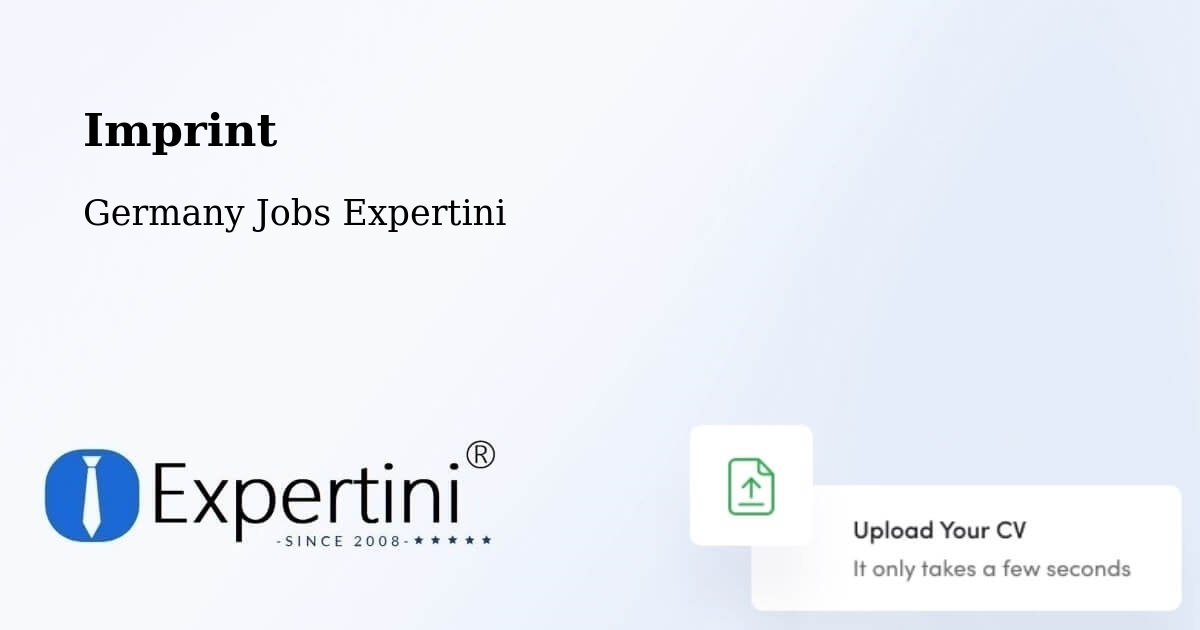 Imprint – Schönefeld - Germany Jobs Expertini