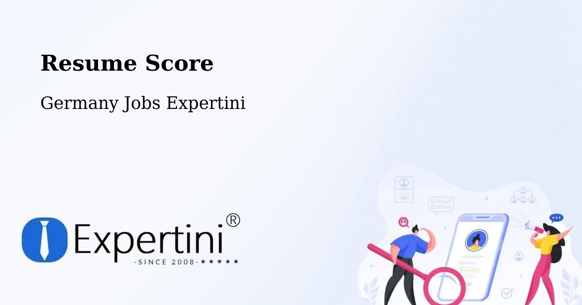 Resume Score & Job Description Match Tool – Schönefeld - Germany Jobs Expertini